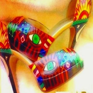 Custom handpainted shoes